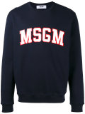 sweatshirt with collegiate branding