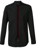 velvet trim shirt