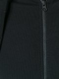 layered hem zip sweatshirt