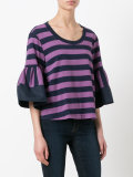 striped knitted top