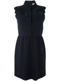 scalloped trim mini dress