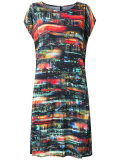 all-over print beach dress