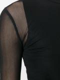 sheer knit blouse