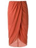 high waisted midi skirt