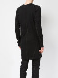 leather trim T-shirt 
