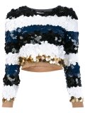 sequined striped jumper