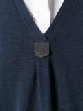 loose fit V-neck jumper