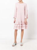 tiered knee-length dress 