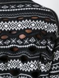 perforated Nordic knit jumper