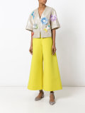 wide leg cropped trousers 