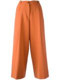 cropped wide leg trousers