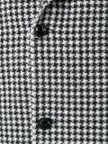 houndstooth single breasted coat