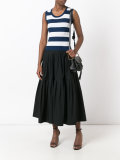 pleat details A-line skirt