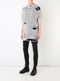 distressed knit T-shirt 