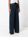 drawstring flared pants 