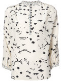 round neck loose-fit blouse