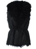 fur trim waistcoat 