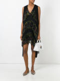 floral print pleated dress