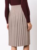 pleated knit skirt