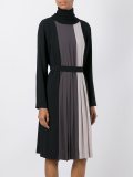 striped belted dress