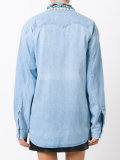 stoned collar denim shirt 