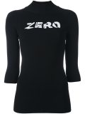 'zero'印花T恤