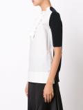 ruffled neck blouse