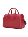 contrast strap tote bag 