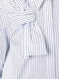 bow detail striped shirt