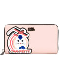 Choupette patch zipped wallet