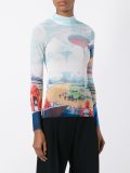 futuristic print jersey