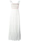 crinkle-gauze Smocked dress