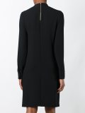 embellished tie neck dress