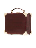 croc-effect boxy shoulder bag