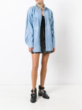 stoned collar denim shirt 