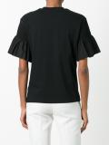 ruffle sleeve T-shirt
