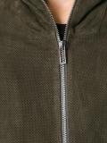 perforated hooded jacket