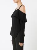 cut-off shoulders blouse