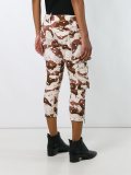 cropped camouflage trousers