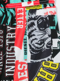 multi-print swim shorts