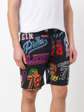 print jogging shorts