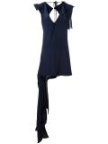 asymmetric draped top