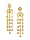 Ornate Chandelier clip earring