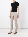 slit pocket slim-fit trousers