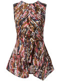 watercolour print knot detail top