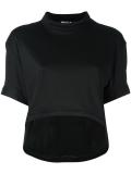 round hem cropped T-shirt