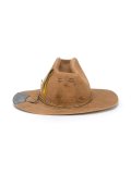feather detail hat