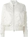 ruched effect bomber jacket