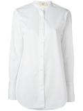 band collar shirt