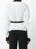 belted bomber jacket